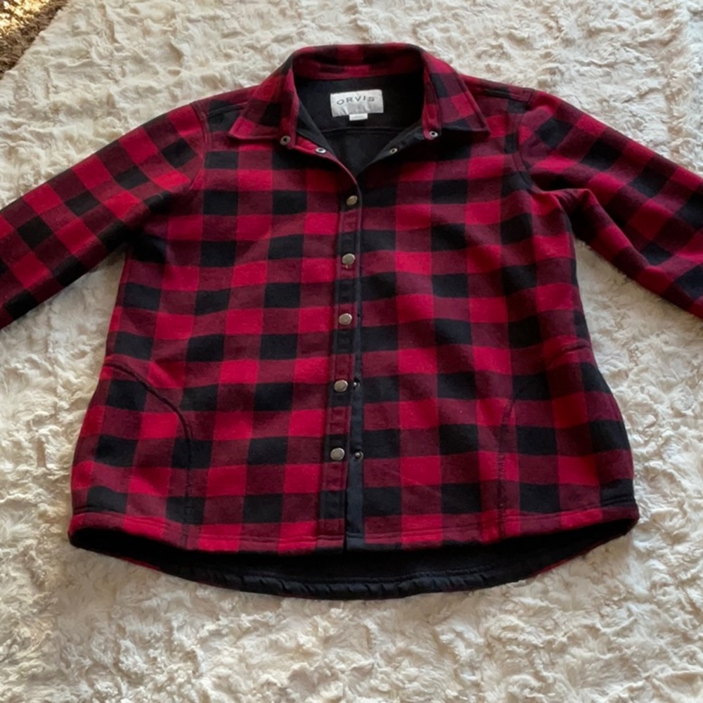 Orvis Red and Black Checkered Shirt